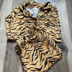 Tiger Print Women's Pajama Set